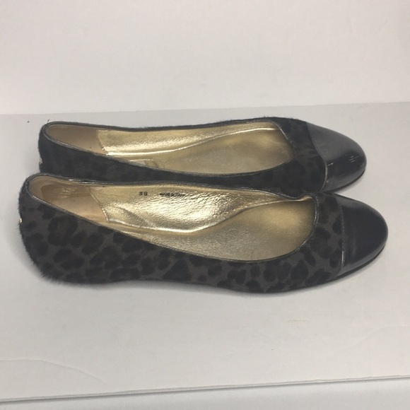 Jimmy Choo Whirl Leopard-Print Cap-Toe Ballet Flat - Picture 2 of 8